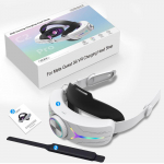 1 tk Meta Quest 3S Peasse kinnitatav RGB Elektriline V&otilde;istlus VR Peasse kinnitatav 12000 mA Meta Quest 3S Tarvikud valge