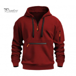 S&uuml;gistalvine meeste kapuuts, t&otilde;mblukk, sisekujundus lahtine elastne manseti n&ouml;&ouml;r, soe pullover, keskmise pikkusega hip-hop &uuml;hev&auml;rviline topp sportlikuks igap&auml;evaseks kandmiseks S valge