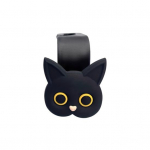 1/2/4 tk autoistme konks Cartoon Cat kujuga tugev kandev&otilde;imega lihtsasti paigaldatav rahakott koti riidepuu 1pc must