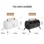 Kaasaskantav kokkupandav s&ouml;ega grillgrill &otilde;ues ja aias kasutamiseks Octagonal chimney stove [without baking tray]