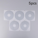 1/2/5 tk l&auml;bipaistvast plastikust &uuml;hes t&uuml;kis CD-korpuses paksendatud DVD-plaadi karp 5PCS