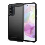 Samsung Galaxy A36 5G &uuml;mbrisele Samsung Galaxy A36 5G kate P&otilde;rutuskindel harjatud TPU kaitsev telefoni tagakaas Samsung Galaxy A36 For Galaxy A36 5G must