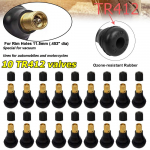 10 tk TR412 Tubeless Rehvi Ventiilid Asendus Snap-in Kummist Ventiili Varred Autole Mootorrattale CHINA