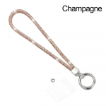 Telefoni teemantkristallist randmepaelad, s&auml;delevad kivikivist telefonipaelad, rippuv v&otilde;tmehoidja, kaotsiminekuvastane k&ouml;is &scaron;ampanjav&auml;rvi