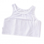 Suvised meeste l&uuml;hikest t&uuml;&uuml;pi sportvest O-kaelusega varrukateta hingavad augud &otilde;hukesed k&otilde;rge elastsed fitness-jooksutopsid L valge