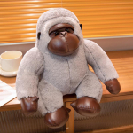 Simulatsioon Gorilla Plush nukk Elutruu must hall Tugev ja s&auml;rava n&auml;oga Gorilla Animal Plush nukk poiss-s&otilde;brale s&uuml;nnip&auml;evakingitus about 35cm