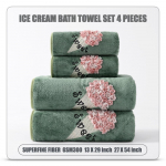 Kerge luksuslik korallisametr&auml;tikuga vannir&auml;tikute komplekt neljast kodust vannir&auml;tikust Pehme imav soe ja mugav kodu igap&auml;evaseks tarbeks kootud k&auml;ter&auml;tikud 1 SET