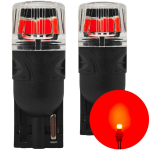 2 szt W5W LED T10 12V Canbus 450lm mocna Czerwony Off-Road s&auml;rav punane v&auml;rv