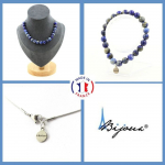Pierres et Min&eacute;raux. Parure bijoux Bracelet Collier 20 Perles Lapis Lazuli du Pakistan Taille personnalisable.
