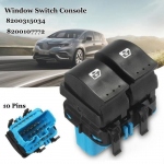 NEUFU 10-Pins POWER MASTER Interrupteur de fen&ecirc;tre Pour Renault Espace Grand Scenic Laguna 8200107772