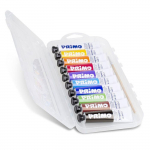Tube d&rsquo;aluminium, bo&icirc;te en PP, 10 couleurs 18 ml