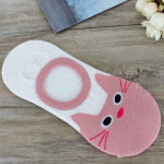 Armas loomade naiste paadisokid Madala l&otilde;ikega n&auml;htamatud sokid L&uuml;hikesed sokid Suvised libisemiskindlad silikoonist T&uuml;drukute madala suuosaga &otilde;hukesed puuvillased sokid EUR35-40