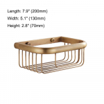 Vintage Retro Antiikmessingist Seinale Kinnitatav Vannitoa Du&scaron;iriiul Hoiukorv Vannitoa Aksessuaar MZH120