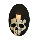 Seinak&uuml;&uuml;nlaalus Horror Skeleton k&uuml;&uuml;nlahoidja Halloweeni peo kaunistamiseks