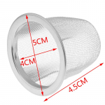 Korduvkasutatav roostevabast terasest v&otilde;rgust teet&otilde;mmis kurn Teekann teelehe v&uuml;rtsifilter Outer diameter 5CM