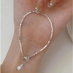 S925 Sterling H&otilde;be Mini Kolmnurk Rangluu K&auml;ev&otilde;ru Kaelakee - Korea Ins Stiil 925 Silver