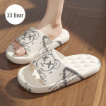 Naiste libisemiskindlad sise-suvepl&auml;tud paaridele - Prindiga sandaalid vannitoas kasutamiseks 38-39 (fits 37-38)