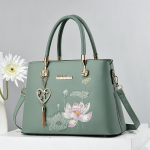 Tikitud lootus Naiste crossbody kott L&otilde;ngast luksuslik k&auml;ekott PU nahast naiste &otilde;lakotid Br&auml;ndi litritega tutikott Length 30 Width 13 Height 21 roheline
