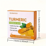 Looduslik kurkumi ingveri eeterlik &otilde;li seep k&auml;sitsi valmistatud niisutav puhastuspulk k&otilde;ikidele nahat&uuml;&uuml;pidele 80g 80g