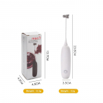 Elektriline piimavahustaja, k&auml;eshoitav juhtmevaba piimavahustaja kohvi, latte, cappuccino, k&uuml;psetamise, segamise jaoks must