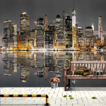 3D Fototapeet Hoone Arhitektuur &Ouml;ine Maastik Seinamaal Restoran Kohvik Klubi KTV Baar Seinamaal 200 cm(W) x 140 cm(H)