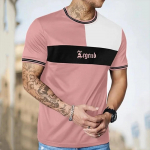 Vintage meeste T-s&auml;rk Street Tee Suvine meeste 3D triibuline tr&uuml;kk L&uuml;hikeste varrukatega topid Igap&auml;evane T-s&auml;rk &Uuml;lem&otilde;&otilde;dulised riided S&auml;rk Mees S