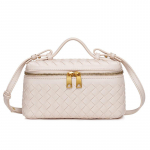 K&auml;sitsi kootud Uus Trendikas &Uuml;he&otilde;laline Crossbody Kott Moodne Suure Mahutavusega T&otilde;mblukuga Kott Lihtne Praktiline K&auml;es Hoitav L&otilde;unakarbi Kott 21*7*11.5cm