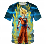 Anime Dragon Ball Son Goku 3D Prindiga Laste T-s&auml;rk Suvine vabaaja T-s&auml;rk Poiss T&uuml;druk Unisex Laster&otilde;ivad T-s&auml;rk Topid XL