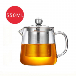 Kuumuskindel klaasist teekann roostevabast terasest tees&otilde;el-infuseriga, lillekann, Kung Fu teejoomise komplekt, Puer Oolong pott 1300ML