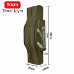 Kalastustarvete kott Uus mitme sektsiooniga surfip&uuml;&uuml;gi &otilde;ngeridva kandekott Veekindel kalastus seljakott Kalastustarbed ja varustus Threelayer 90cm
