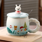 Spring Summer Autumn and Winter Four Seasons Cups Gradient High Appearance Birthday Gift Souvenir Office Couple Water Cup Coffee Cup 301-400ml