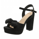 K&otilde;rge kontsaga kingad naistele, Uus suvekollektsioon, Paksu kontsaga, Veekindel platvorm, &Uuml;he pandlaga vibuga sandaalid 42