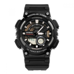 CaSio Aeq 110w 1avdf Aeq 110w 1a Analoog Digitaalne Sport S&otilde;dur Telememo Meeste Uretaanist Kell AEQ-110W-1AVDF black