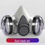 KN95 keemilise tolmu gaasimask aktiivs&ouml;efiltriga pestitsiidide ja formaldeh&uuml;&uuml;di kaitseks