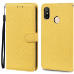 Mi A2 Lite &uuml;mbris Xiaomi Mi A2 Lite &uuml;mbrisele Fundas nahast klapp&uuml;mbris Xiaomi Mi A2 jaoks rahakotiga &uuml;mbris MiA2 Mi6X Mi 6X kate Coque Mi A2 Lite kollane