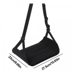 Lennuki jalahammasv&otilde;rk Lennufirma jalatugi Eemaldatava padjaga Reguleeritav rihm Jalahammasv&otilde;rk M&auml;luvahuga Reisimiseks must