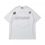 Suvine Spordis&auml;rk Meestele Hip Hop Streetwear &Uuml;le suuruse T-s&auml;rk T&auml;hega Tr&uuml;kitud Poolvarrukaga Must Valge Puuvillane T-s&auml;rk Naistele L valge