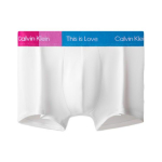 Calvin Klein Rainbow Collection SS23 V&auml;rvilise Kirjaga V&ouml;&ouml;koht Bokserid Meeste L&uuml;hikesed P&uuml;ksid Kuuvalge-Valge NB3414-BTP M