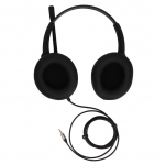 3,5 mm mobiiltelefoni peakomplekt mikrofoniga, m&uuml;rasummutav binauraalne klienditeeninduse peakomplekt jaoks