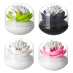 Range Cotons-tiges Lotus bocal fleur de lotus rose