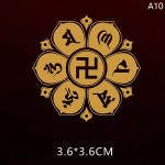 Budism Rahvuslik Traditsiooniline &Uuml;mberlaadimine &Otilde;nnelik Rikkuse Kultuuri Tegelaskleebised Mobiiltelefoni Metallkleebised A10