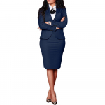 Naiste professionaalne kaheosaline &uuml;likonnakomplekt, pikkade varrukatega bleiser suure piluga pliiatsseelikuga, kontorir&otilde;ivad t&ouml;&ouml;ks, naiste &uuml;likond &auml;riks M