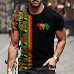 Meeste T-s&auml;rk Ethnic Tribal Dashiki T-s&auml;rgid Aafrika mustritega 3D Prindiga Mehed L&uuml;hikeste varrukatega 0 Kaelusega Harajuku Y2k Tees Topid R&otilde;ivad XXS