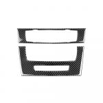 P&auml;ris s&uuml;sinikkiust sisekonditsioneeri CD-paneeli katte trimm BMW 3. seeria E90 E92 E93 jaoks 2005-2012