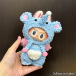 17 cm jaoks Labubu nukuriided moer&otilde;ivad kapuutsid Nukuriided v&auml;rvide sobivus kapuutsid Nukud aksessuaarid armsad kaunistused v&auml;ikesed riided 06