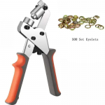 New 2025 Grommet Tool Kit Pliers Eyelet Kit Press Kits Grommet Machine Pliers Grommet Punch with Eyelets and Grommets to 1 A