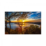 Sunrise Forest seinakunst l&otilde;uendimaal Moodne loodusmaastiku plakatid ja tr&uuml;kised Seinapildid elutoa kodukaunistamiseks 20x30cm