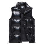 Meeste vabaaja talvine soe t&otilde;mblukk Varrukateta vest jakk Mantel Outwear Tops XL must