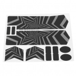 Maastikuratta esikahvli &ouml;ine peegelduskleebis Paster Bicycle FiveStar kleebis