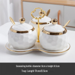 Nordic Multi-Functional Ceramic Spice Jar Set